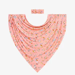 Posh Peanut Betty Infant Swaddle and Headwrap Set