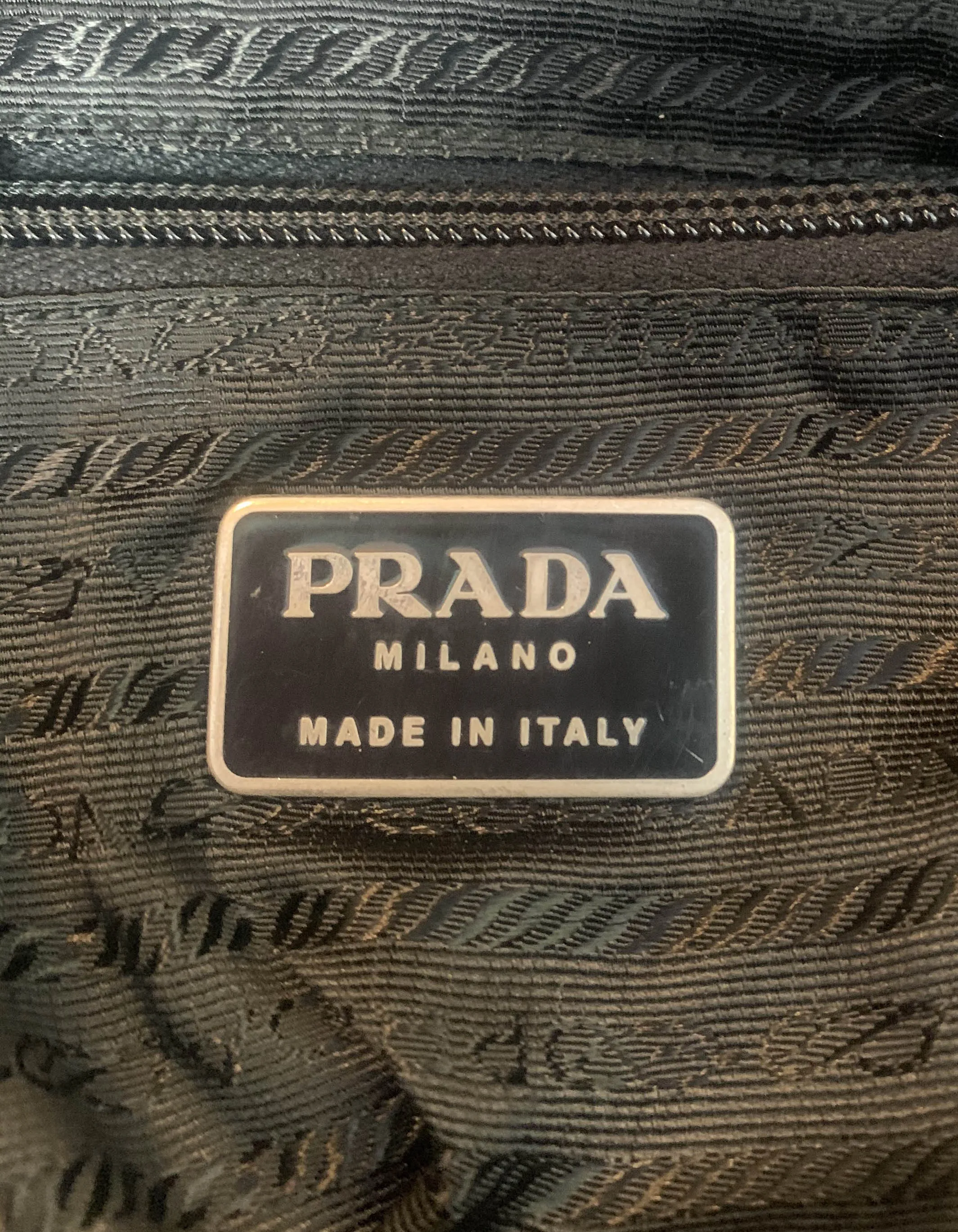 Prada Black Nylon Small Double Pocket Backpack Bag
