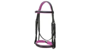 Premier Pink Padded Weymouth Bridle