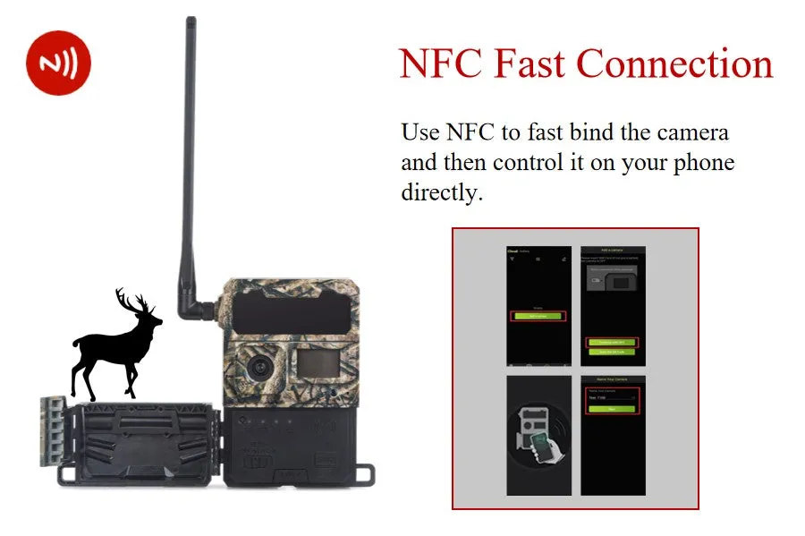 Pro 4G Trail Camera & GPS Tracker 12MP Photo 1080p FHD Live Video Push Notification Alerts
