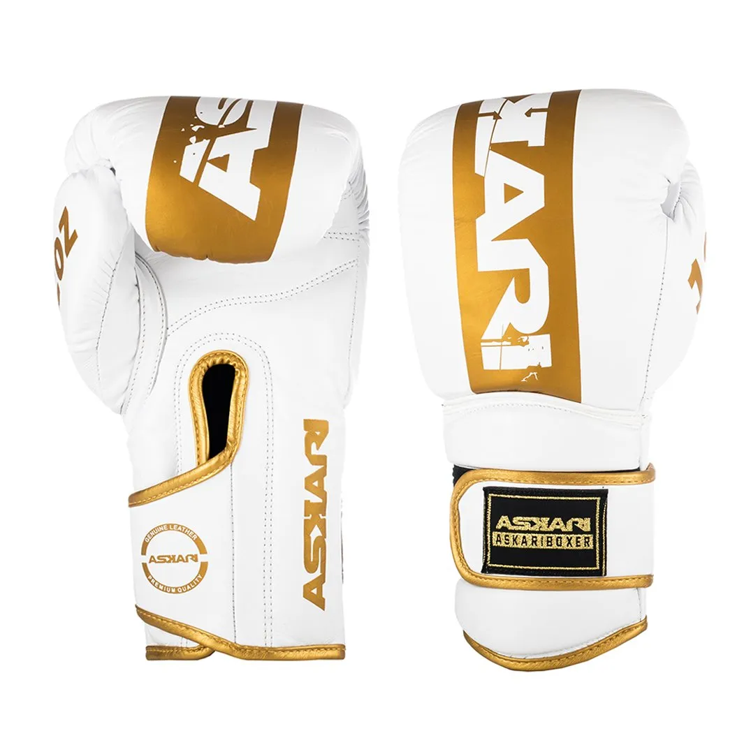 "BLANCO" ASKARI BOXING GLOVES [HERO SERIES]