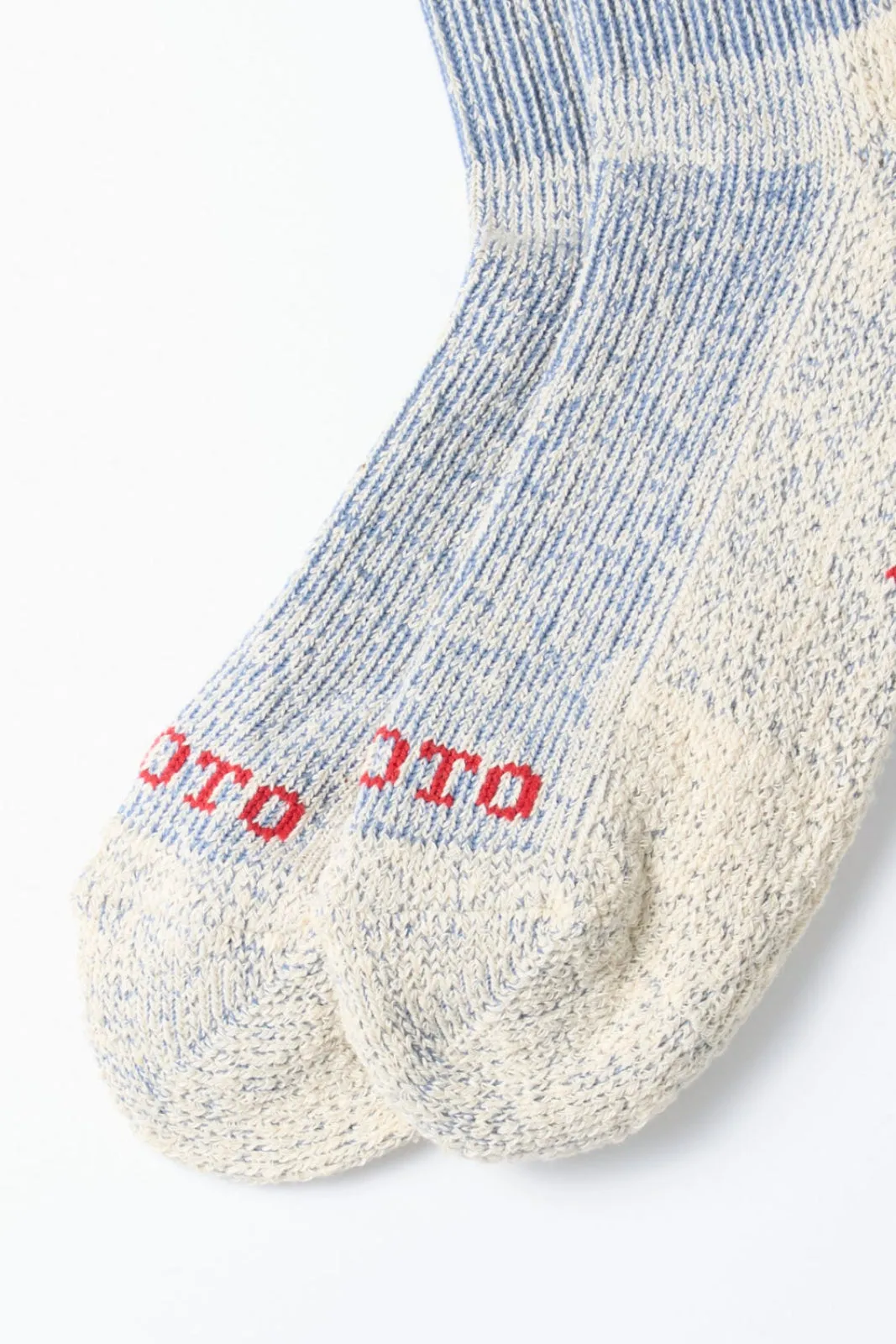 R1589 Pile Stripe Marl Sock Blue/Orange