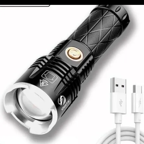 Rechargeable LED Flashlight with USB Port