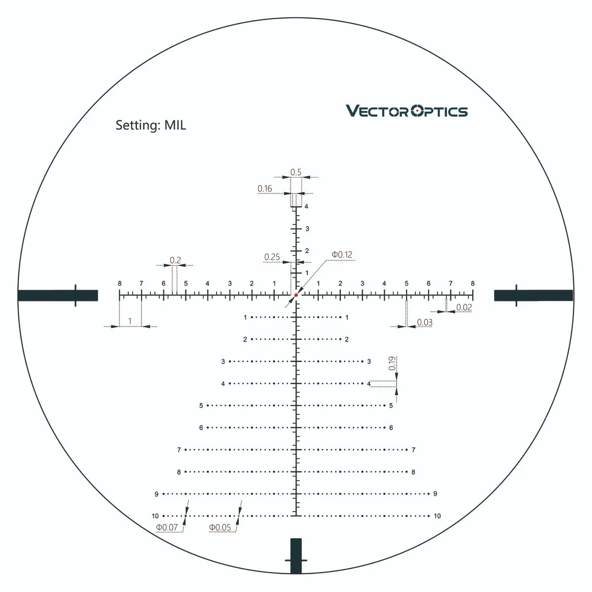 Riflescope CONTINENTAL X6 5-30x56 Tactical VCT-34FFP