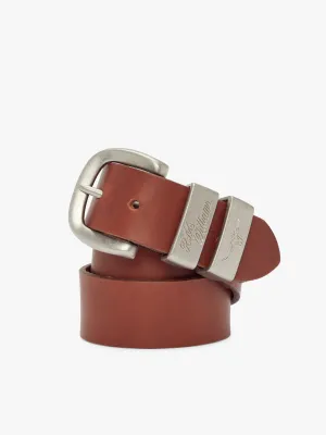R.M. Williams 1 1/2" 3 Piece Solid Hide Belt - Dark Tan