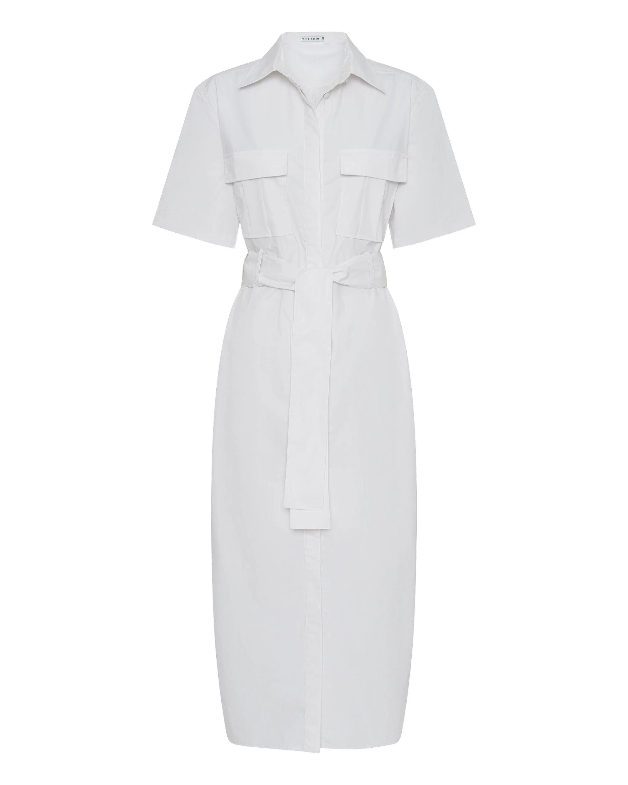 ROAM MAXI SHIRT DRESS | WHITE