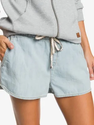 Roxy Womens Back To The Beach Denim Beach Shorts