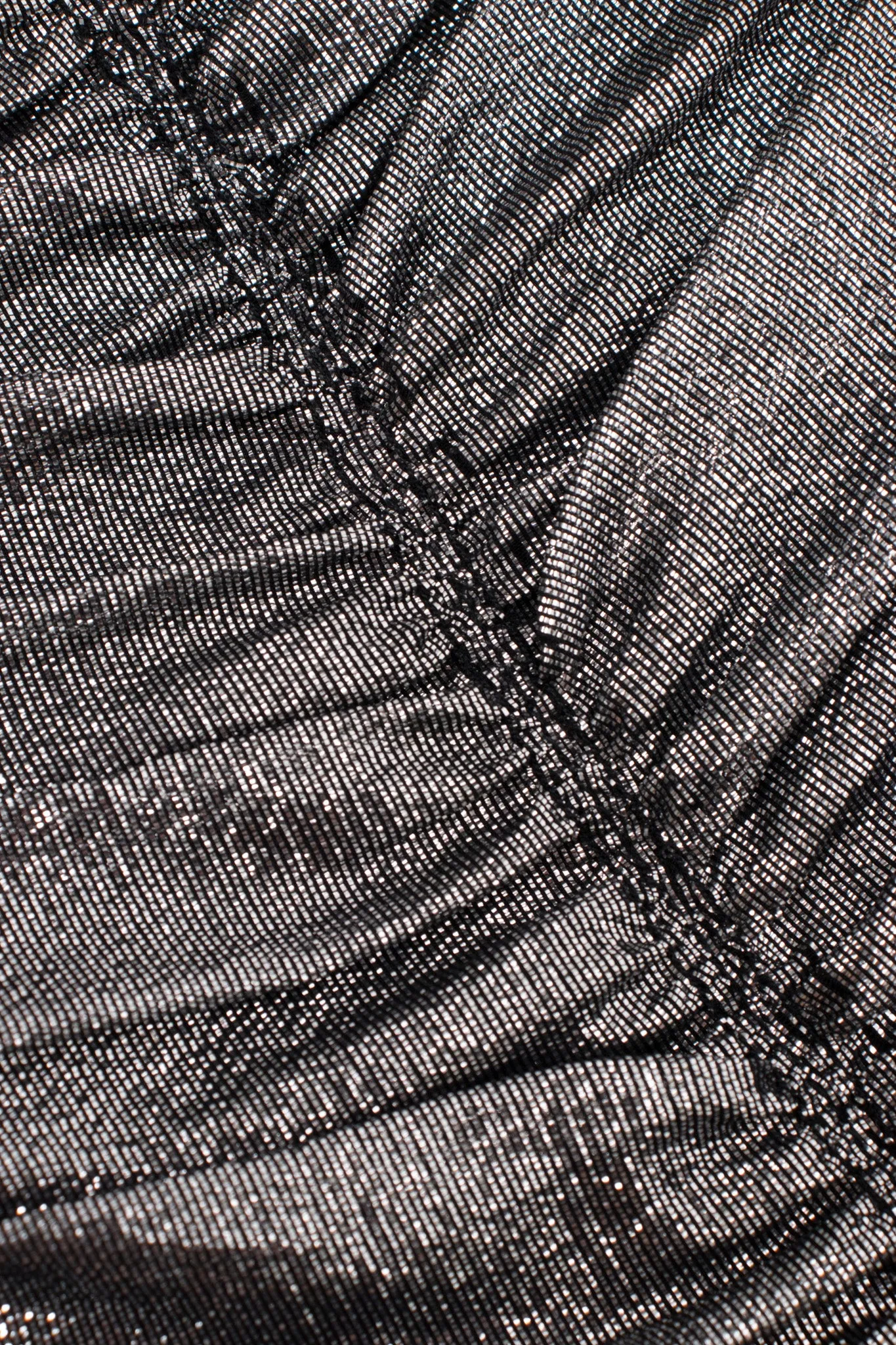 Ruched Lamé Disco Dress