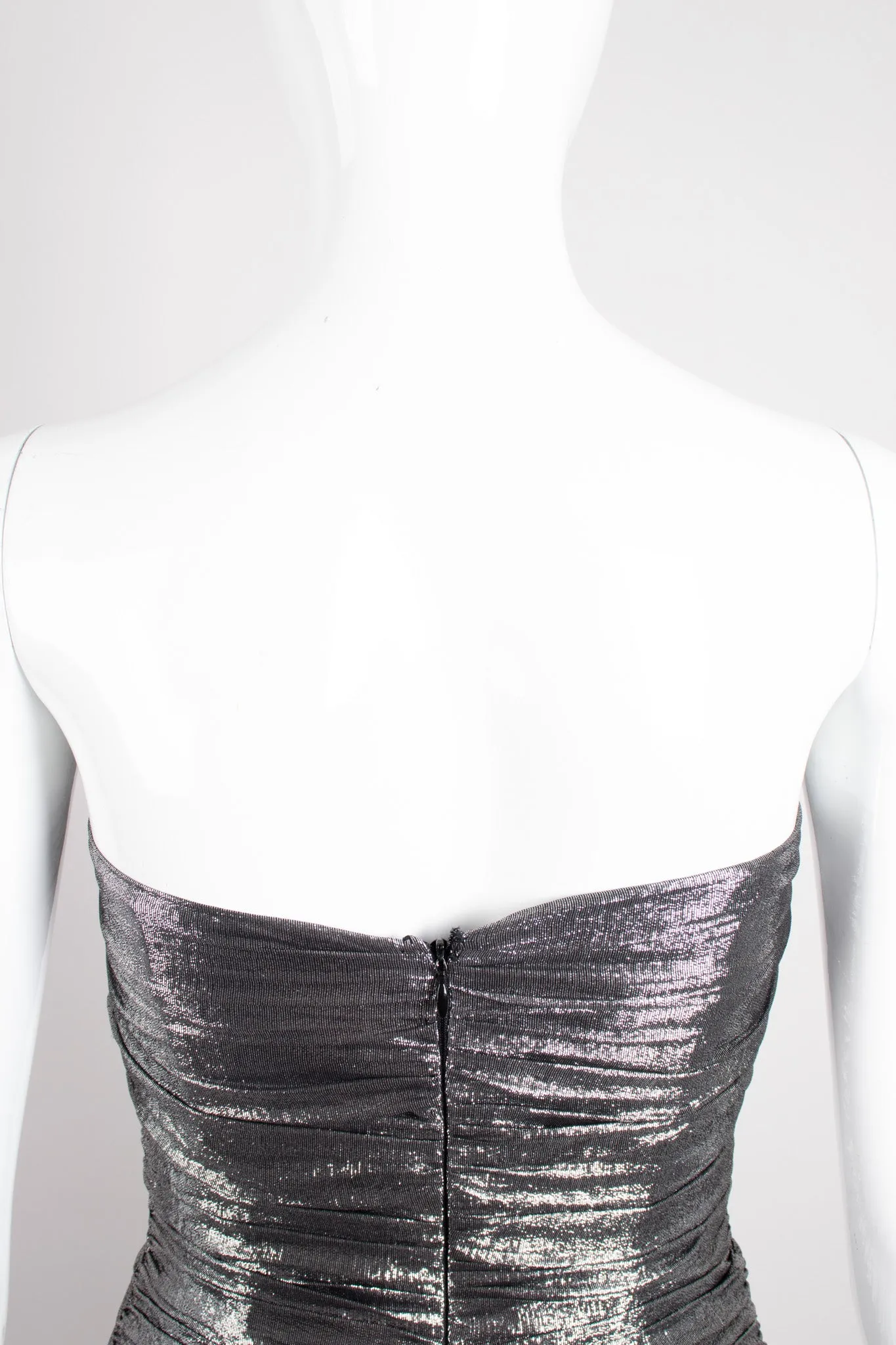 Ruched Lamé Disco Dress