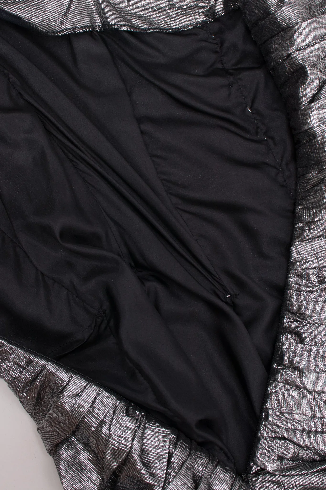 Ruched Lamé Disco Dress