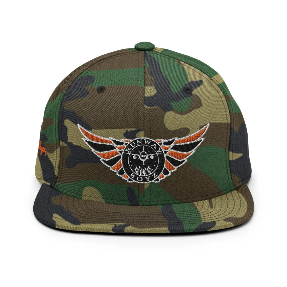 Runway Boyz Logo Camouflage SnapBack