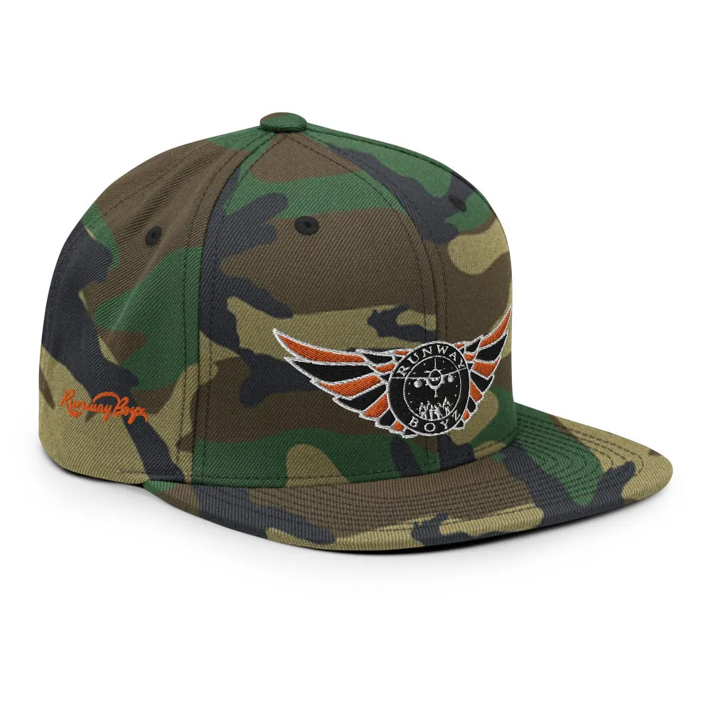Runway Boyz Logo Camouflage SnapBack