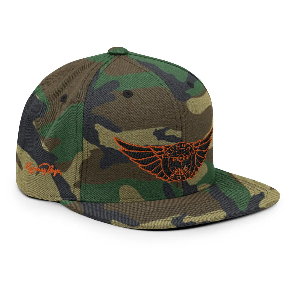 Runway Boyz Logo Camouflage SnapBack