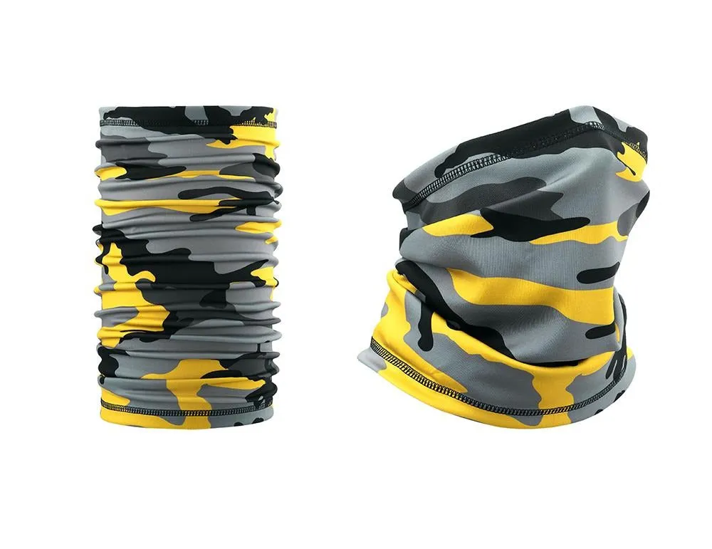 Schlauchschal Schwarz Gelb Camouflage