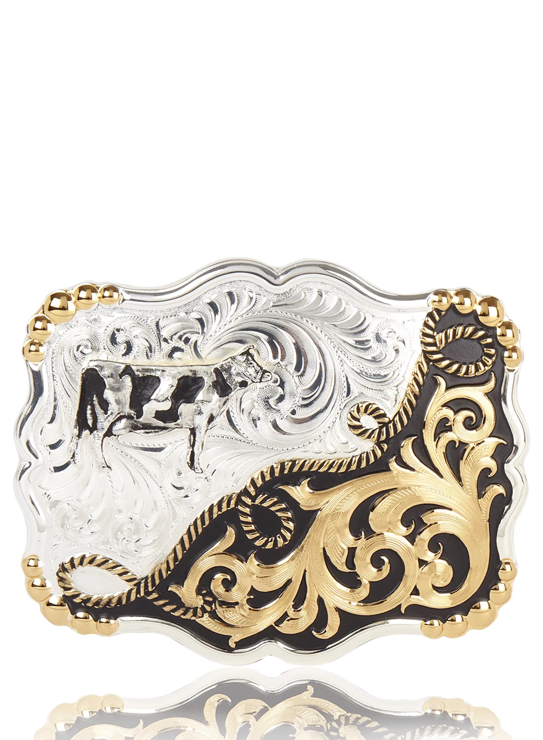 Silver belt buckle  Holstein
