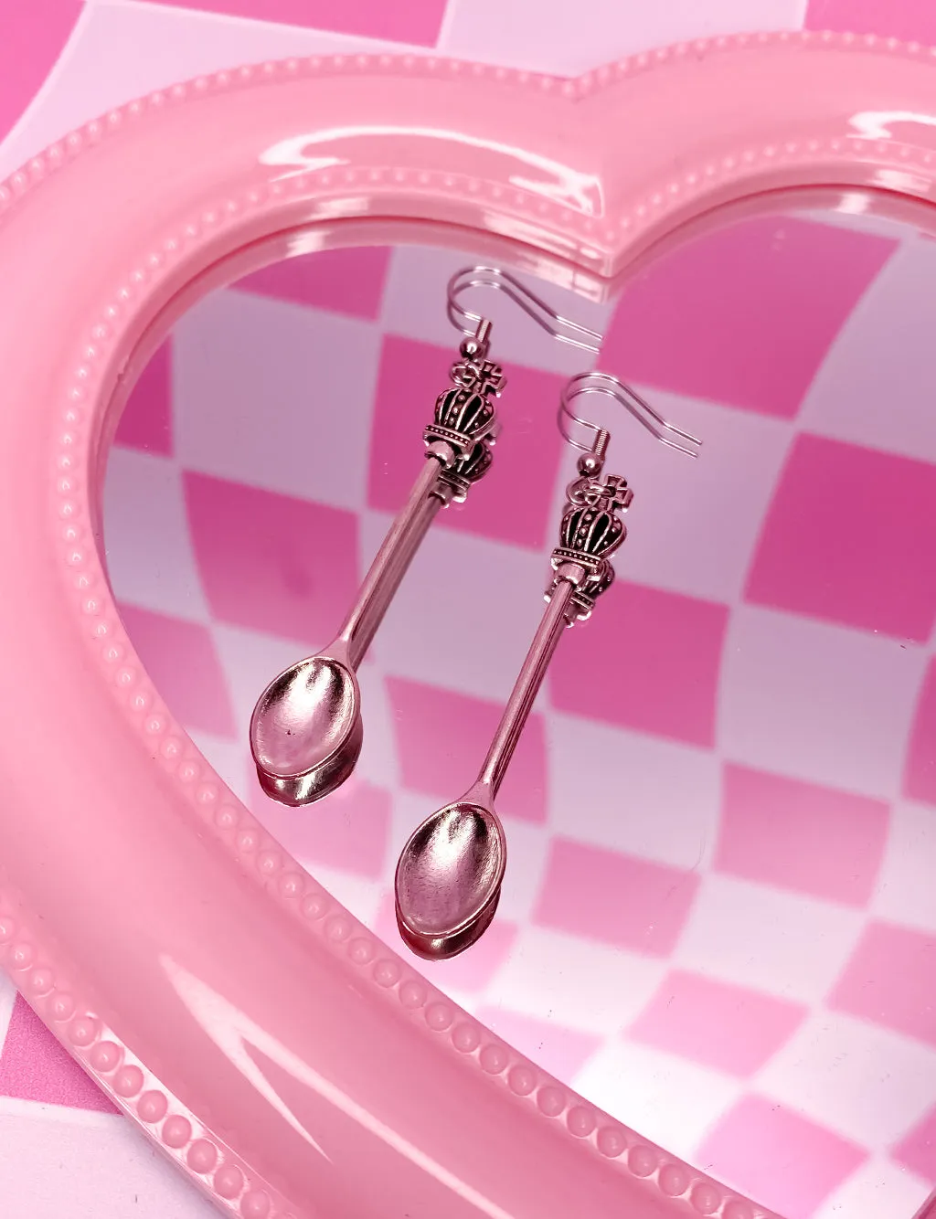 SILVER PRINCE SPOON EARRINGS