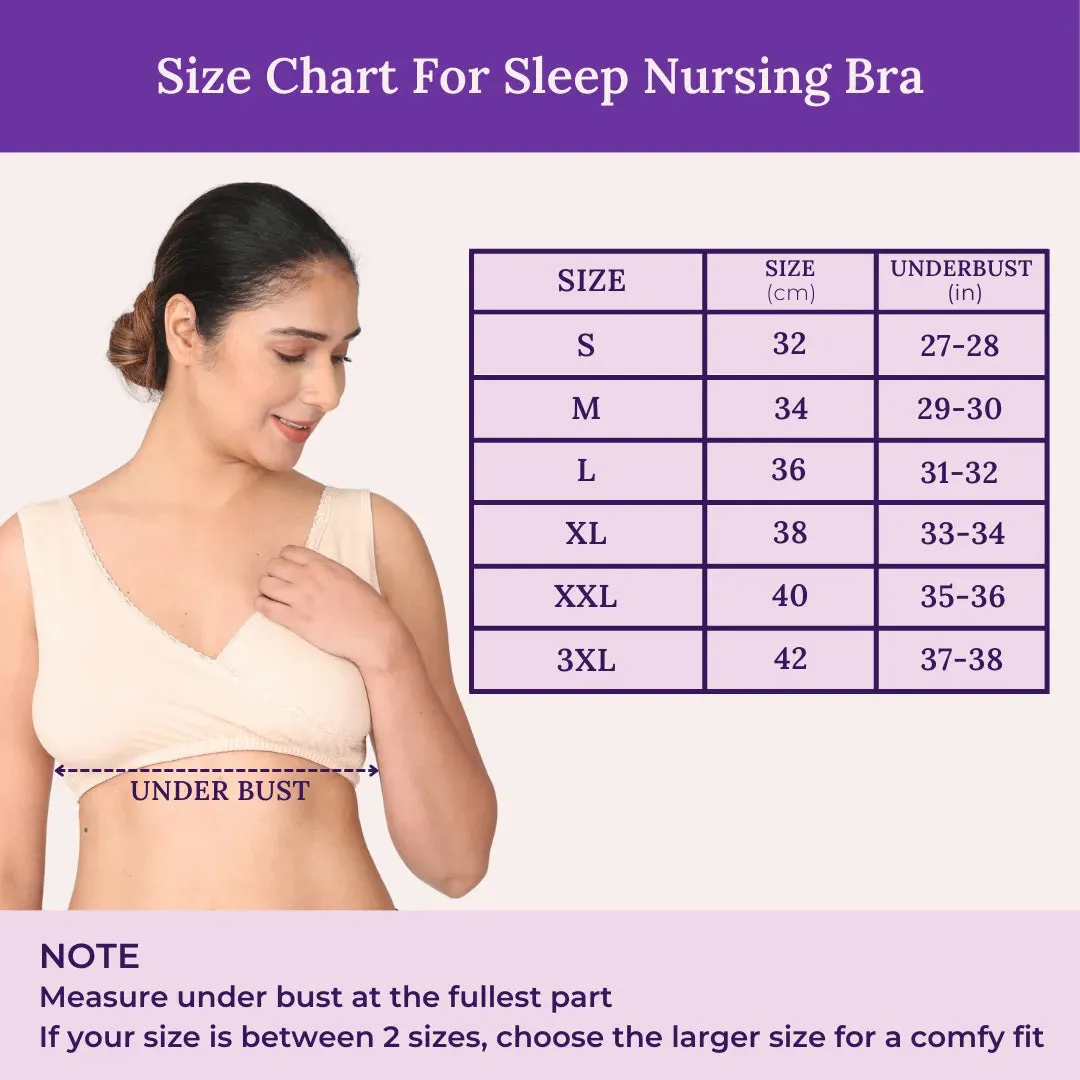 Sleep Nursing Bra | Easy Access For Feeding | Skin Friendly