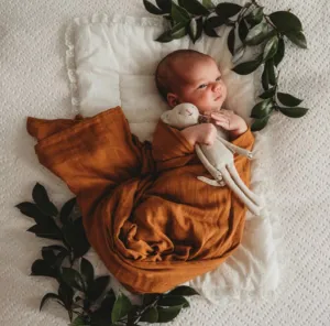 Snuggle Hunny Kids - Organic Muslin Wrap | Bronze