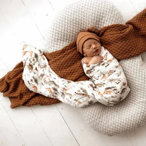 Snuggle Hunny Kids - Organic Muslin Wrap | Dino