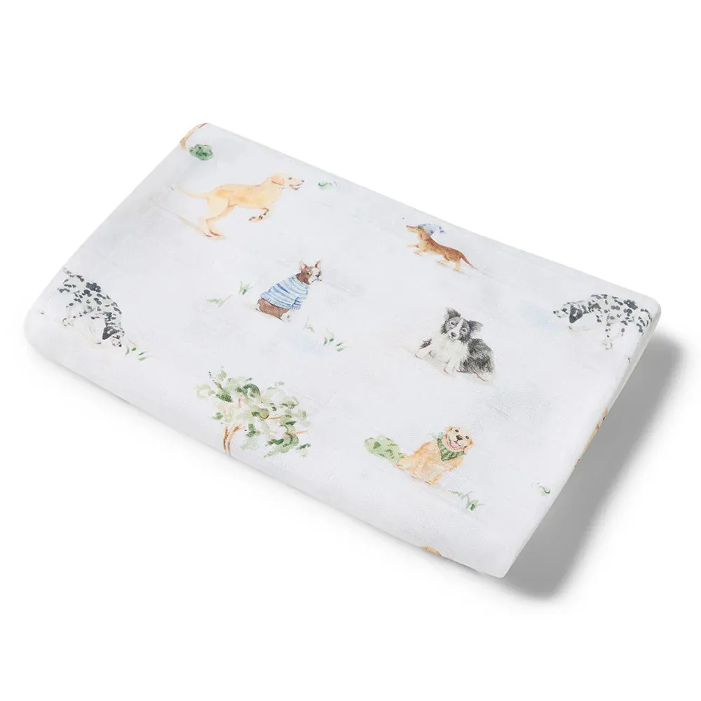 Snuggle Hunny Kids - Organic Muslin Wrap | Dog Park