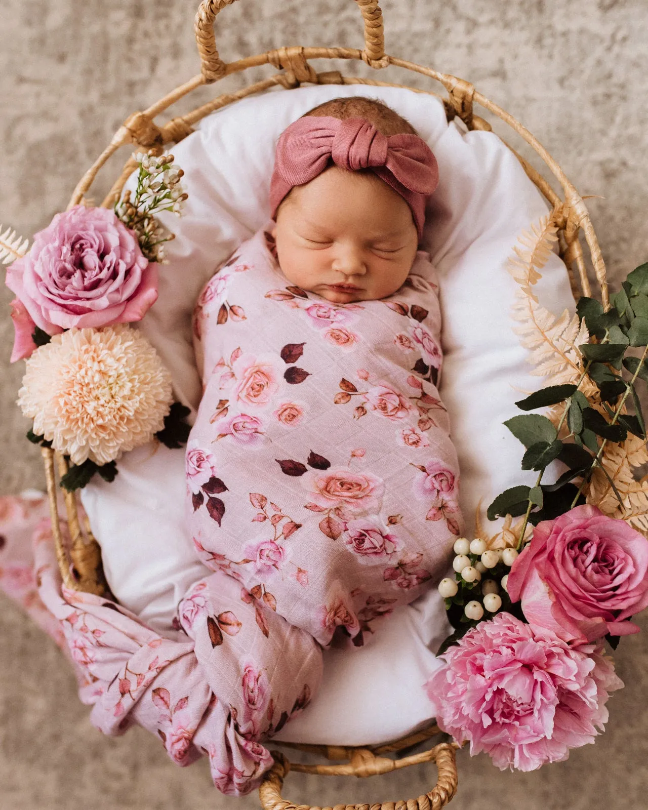 Snuggle Hunny Organic Cotton Muslin Wrap - Blossom