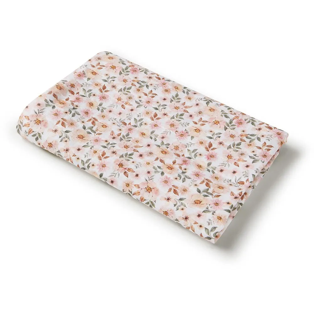 Snuggle Hunny Organic Cotton Muslin Wrap - Spring Floral