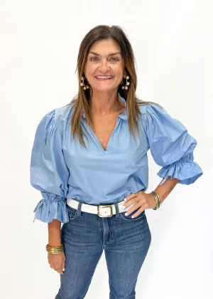 Sofia Remy Top - Celeste
