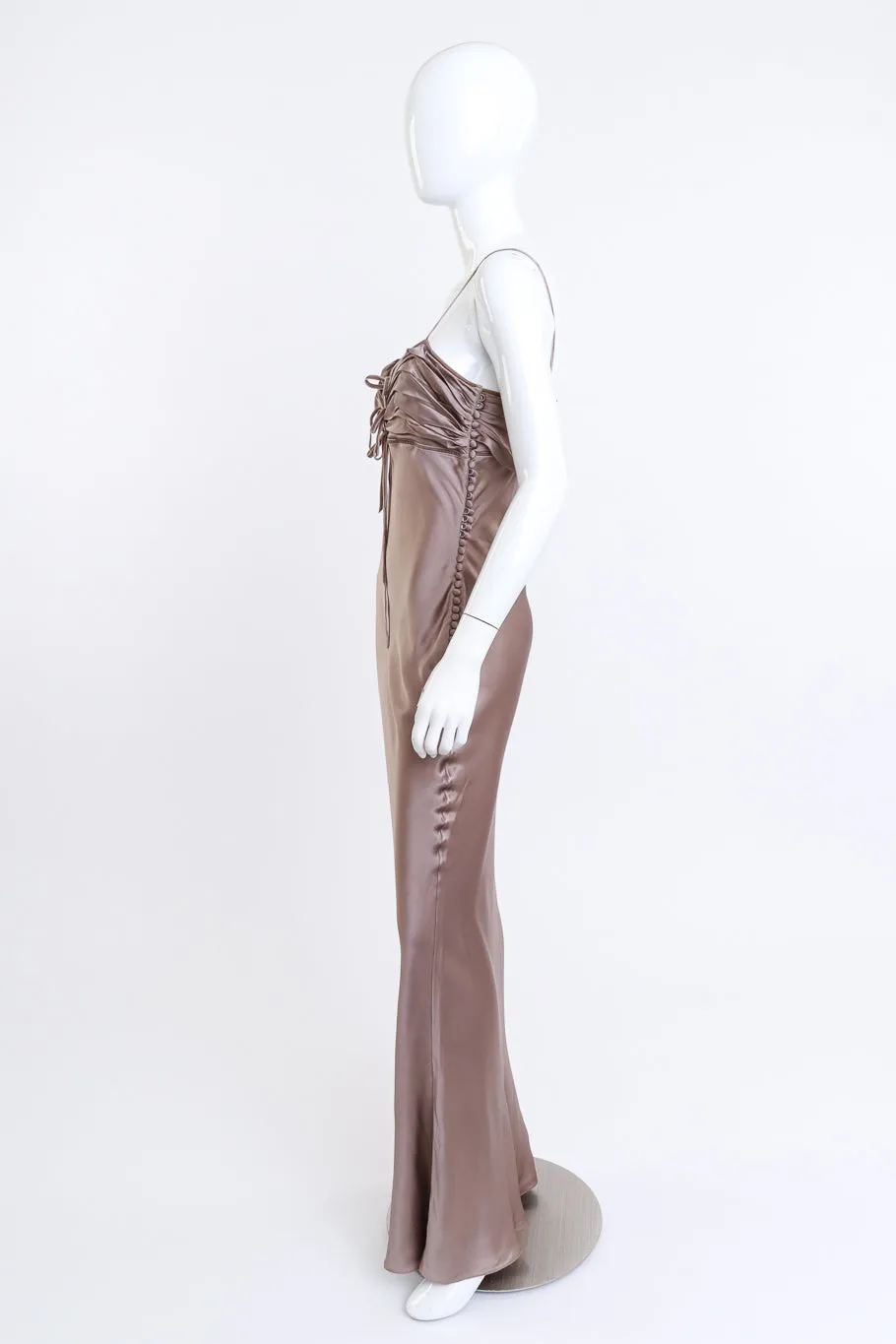 Strappy Ruched Bow Dress