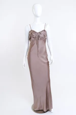 Strappy Ruched Bow Dress