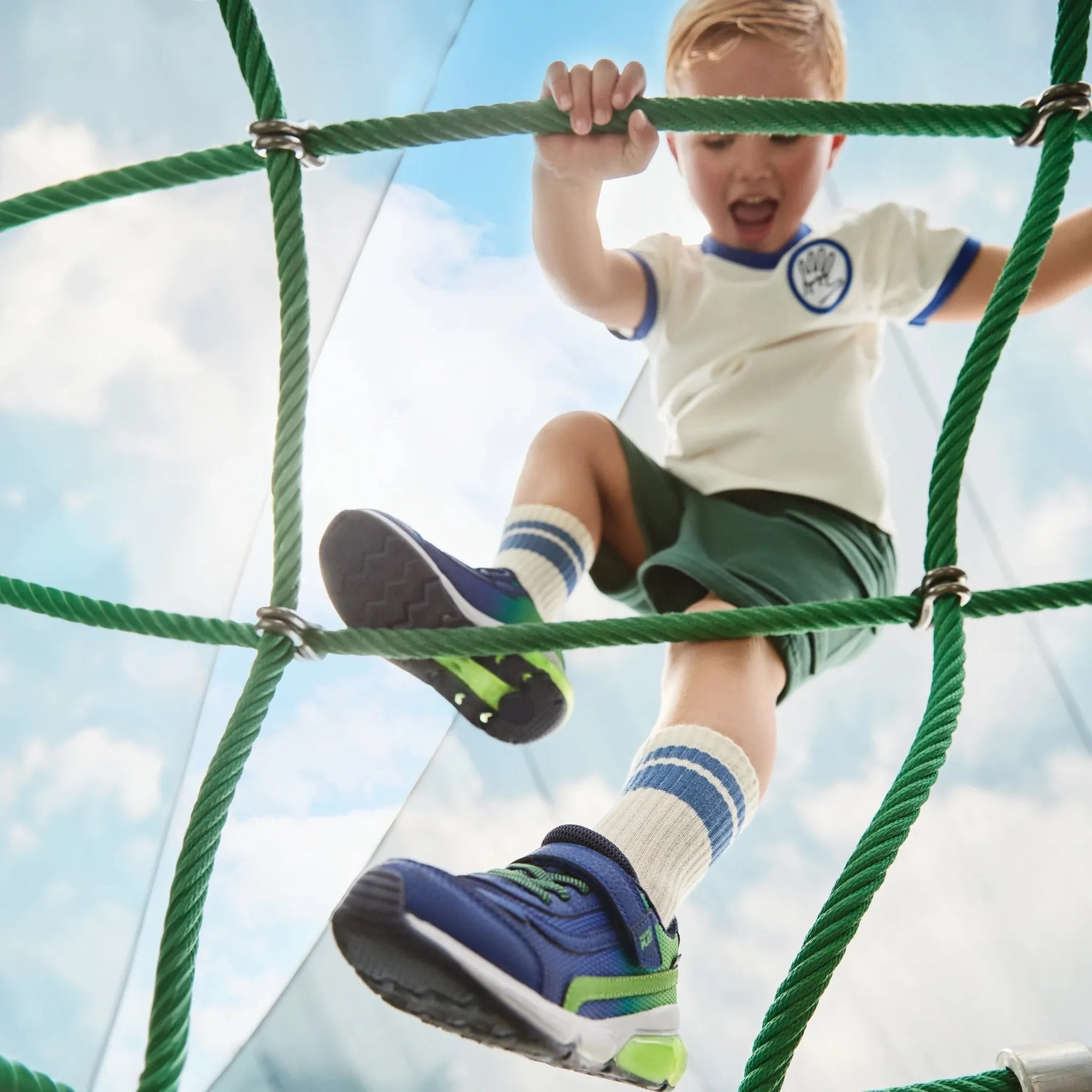 STRIDE RITE - Light Up Surge Bounce Sneaker - Navy