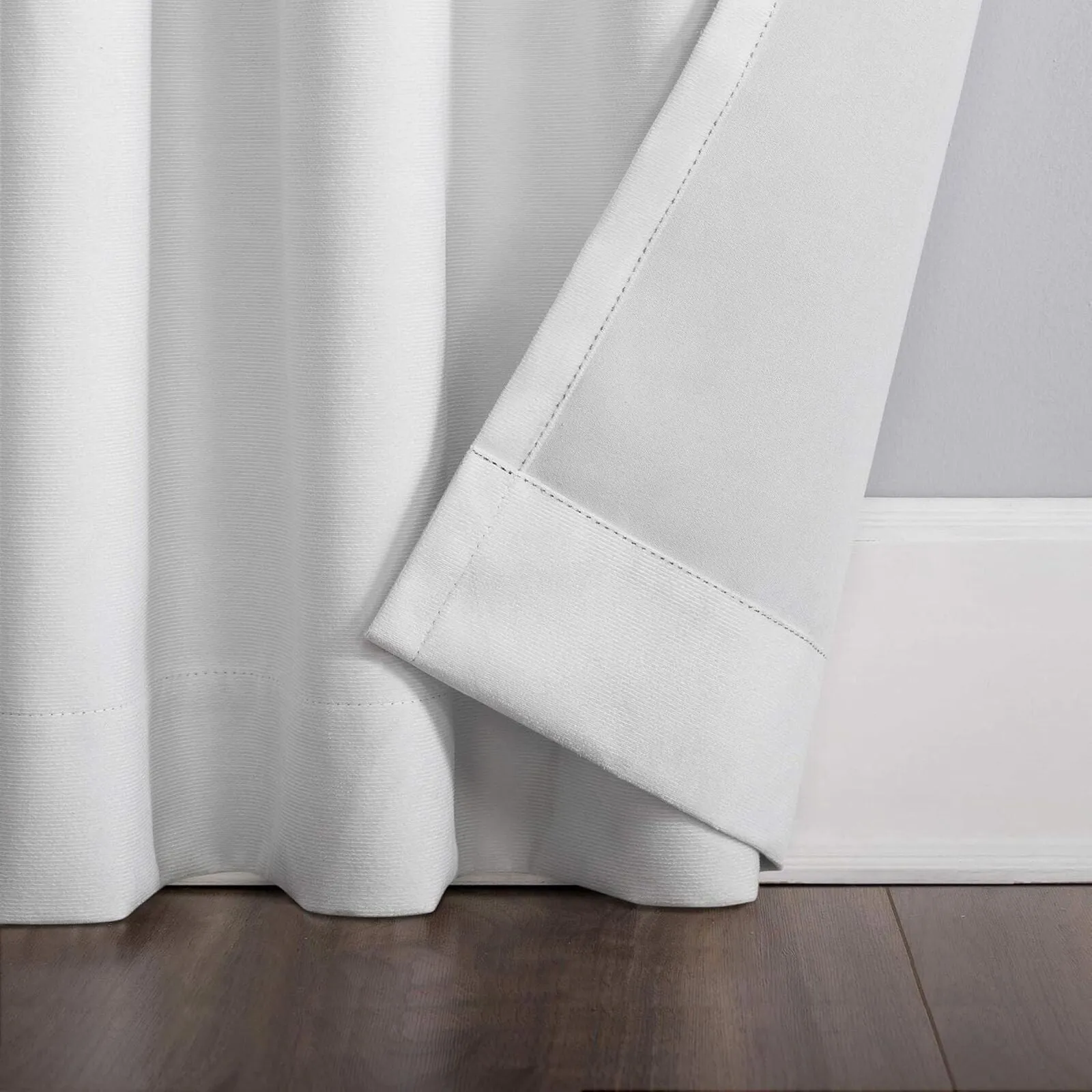 Sun Zero Amherst Velvet 50" x 96" Thermal Blackout Curtain Panel Pearl 50" x 96"
