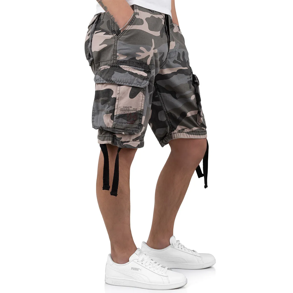 Surplus Airborne Vintage Shorts Night Camo