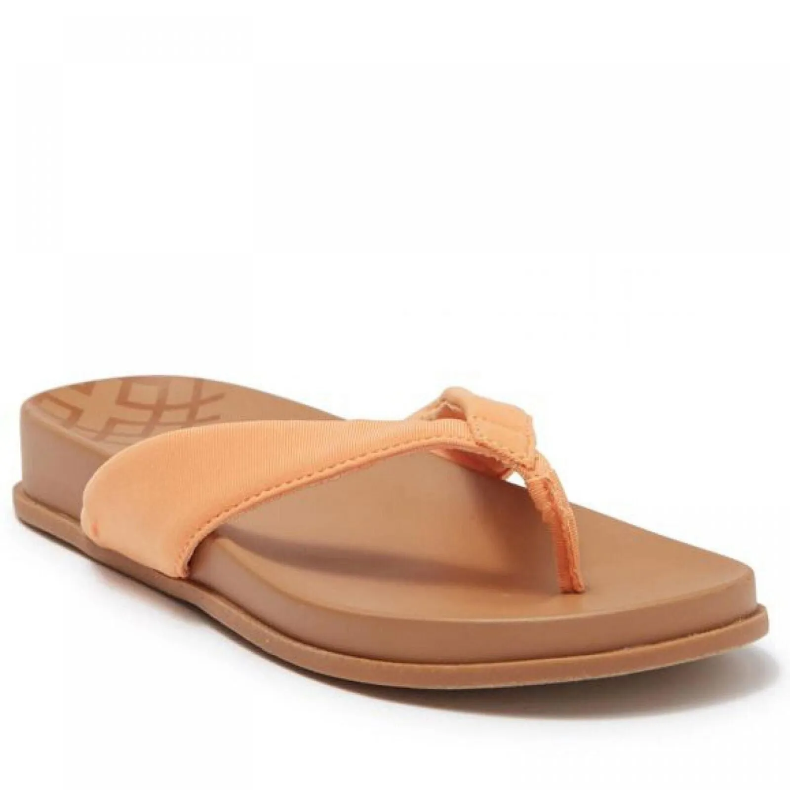 Susina Women's Ariele Thong Flip Flop Flat Sandal Orange Sunset 7