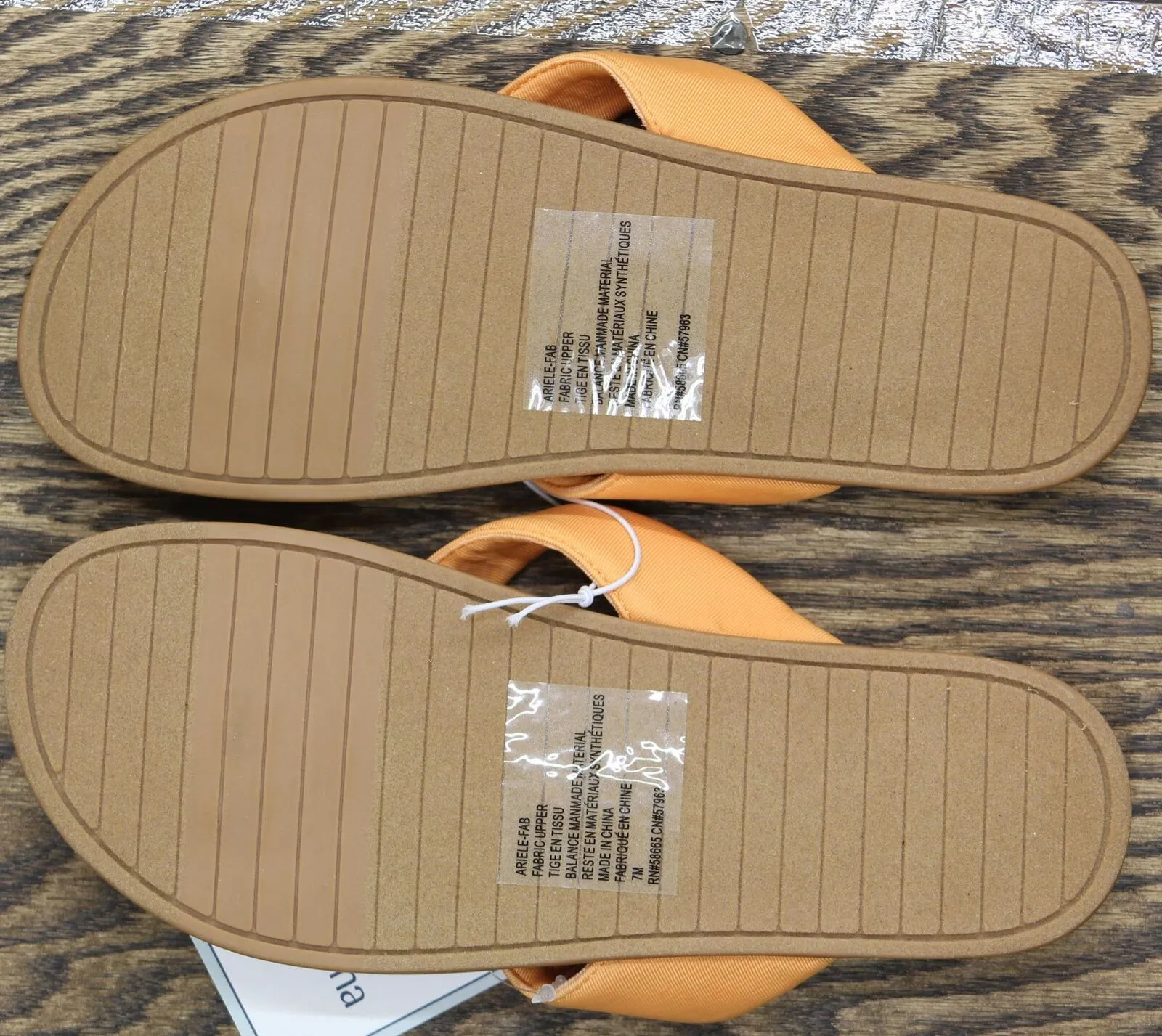 Susina Women's Ariele Thong Flip Flop Flat Sandal Orange Sunset 7