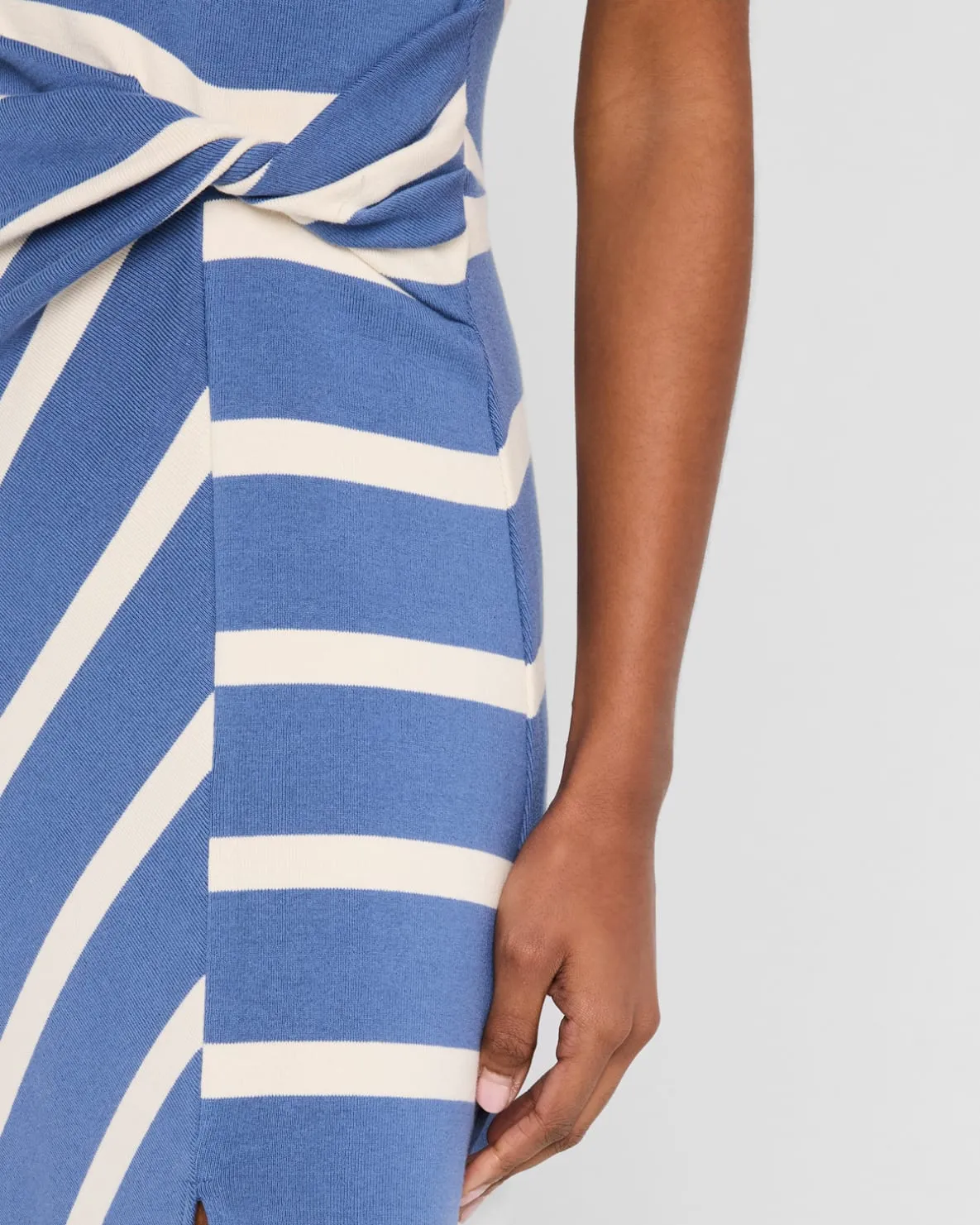 TANYA TAYLOR SLEEVELESS STRIPED CODY DRESS