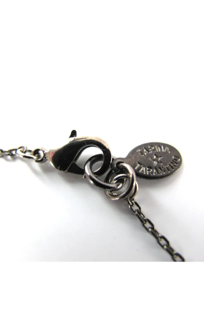 Tarina Tarantino Velvet Skull Winston Necklace