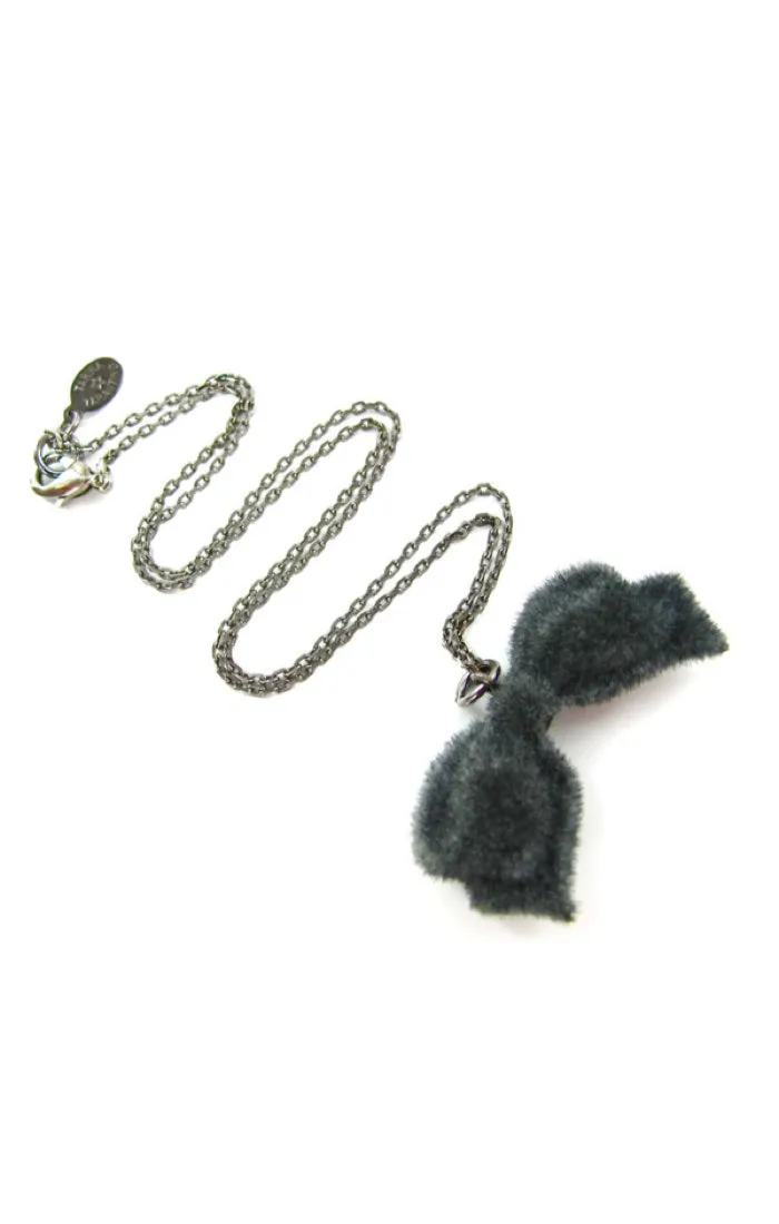 Tarina Tarantino Velvet Skull Winston Necklace