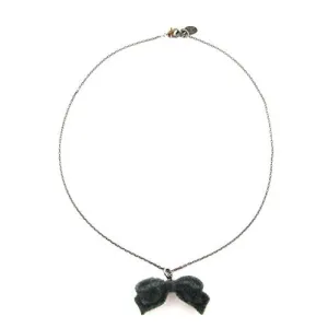 Tarina Tarantino Velvet Skull Winston Necklace