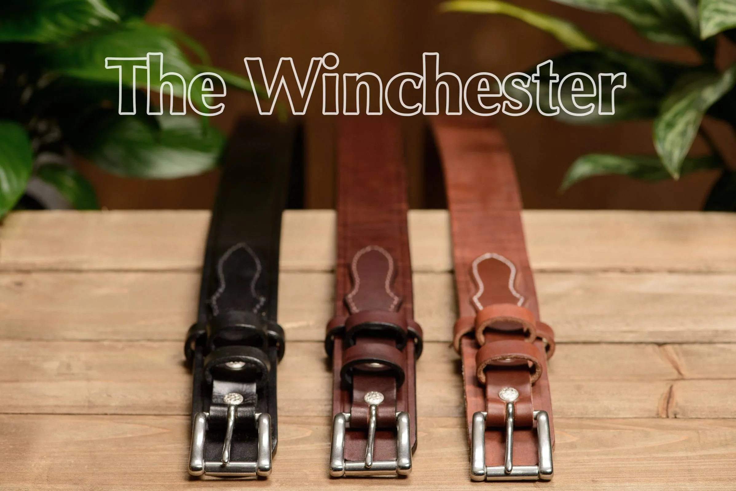 The Winchester: Brown Creased Accent Ranger 1.75" Extra Wide