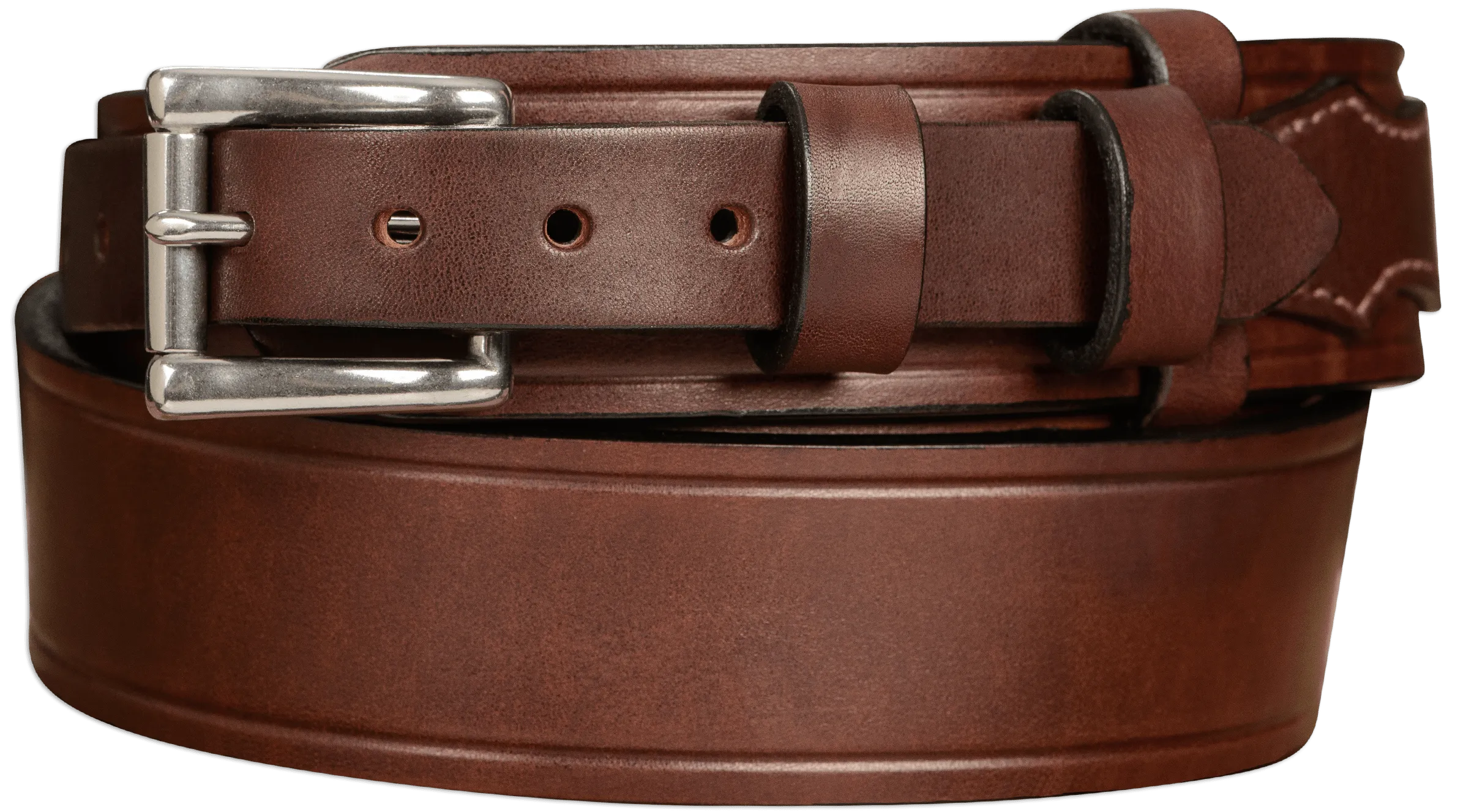 The Winchester: Brown Creased Accent Ranger 1.75" Extra Wide