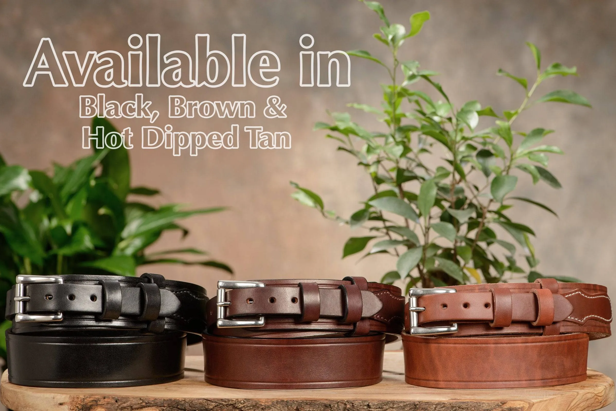 The Winchester: Brown Creased Accent Ranger 1.75" Extra Wide