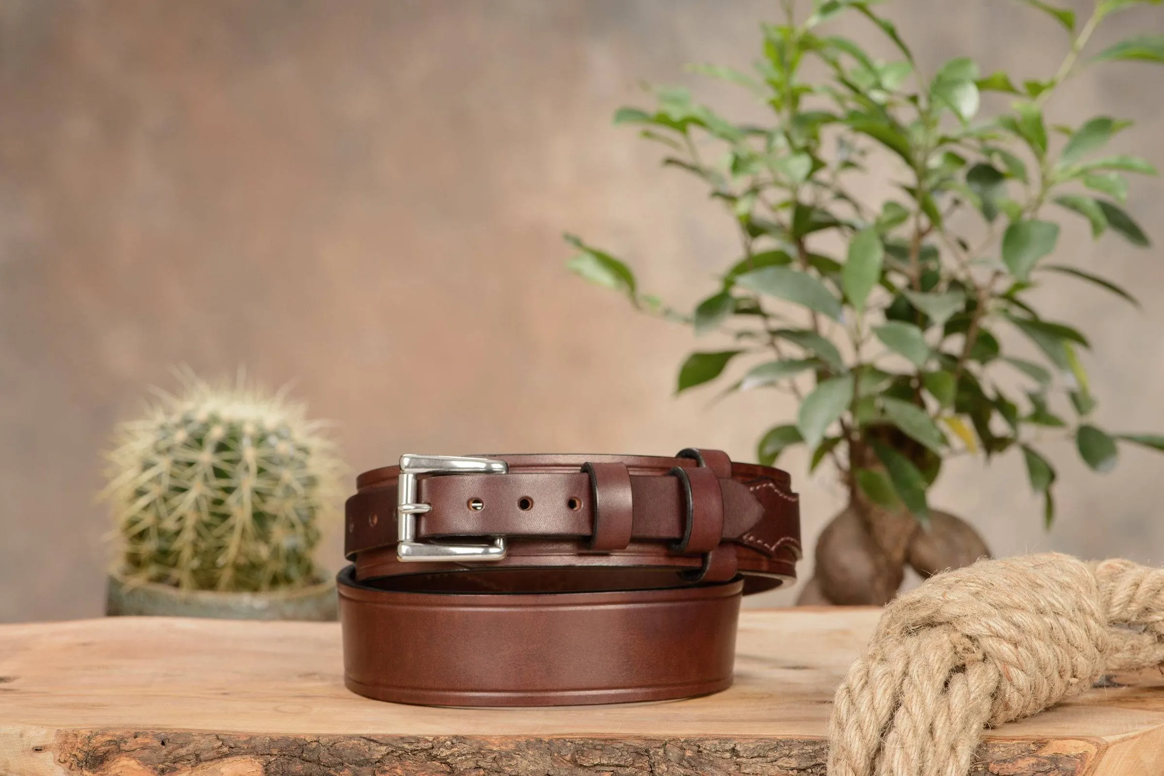 The Winchester: Brown Creased Accent Ranger 1.75" Extra Wide