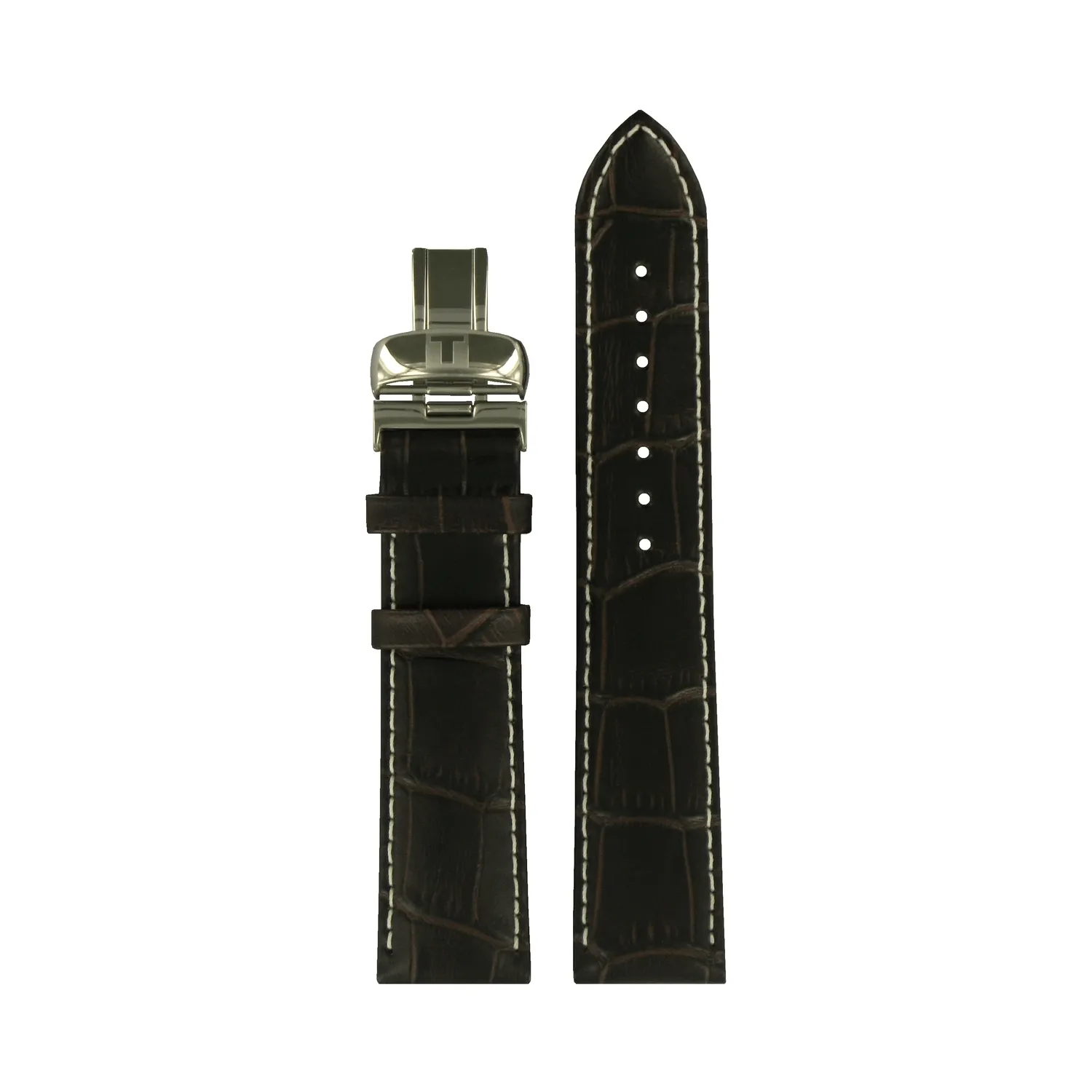 Tissot Leather Calfskin Brown Watch Strap 20mm T600031125