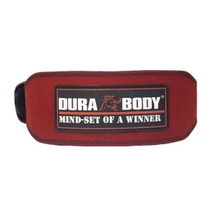 Titan Red Suede Leather Weightlifting Belt