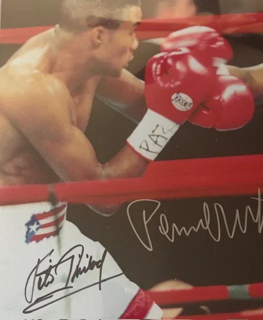 Tito Trinidad vs Pernell whitaker 16x20 authentic DUAL signed autographed Boxing photo, JSA Certified