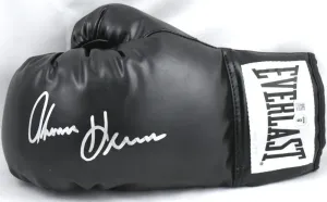 Tommy Hearns Autographed Black Everlast Boxing Glove *Left - Beckett W Hologram