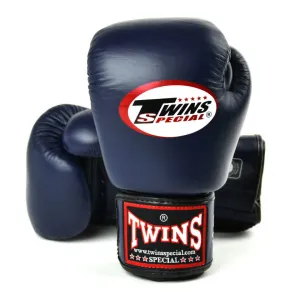 Twins BGVL3 Velcro Boxing Gloves Navy Blue