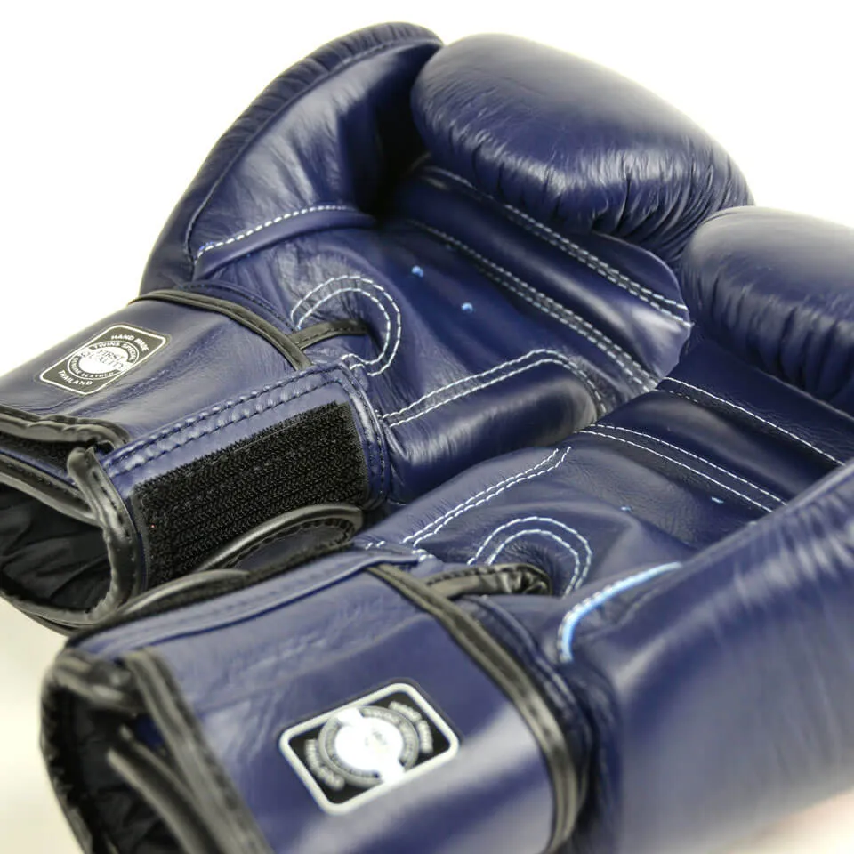 Twins BGVL3 Velcro Boxing Gloves Navy Blue