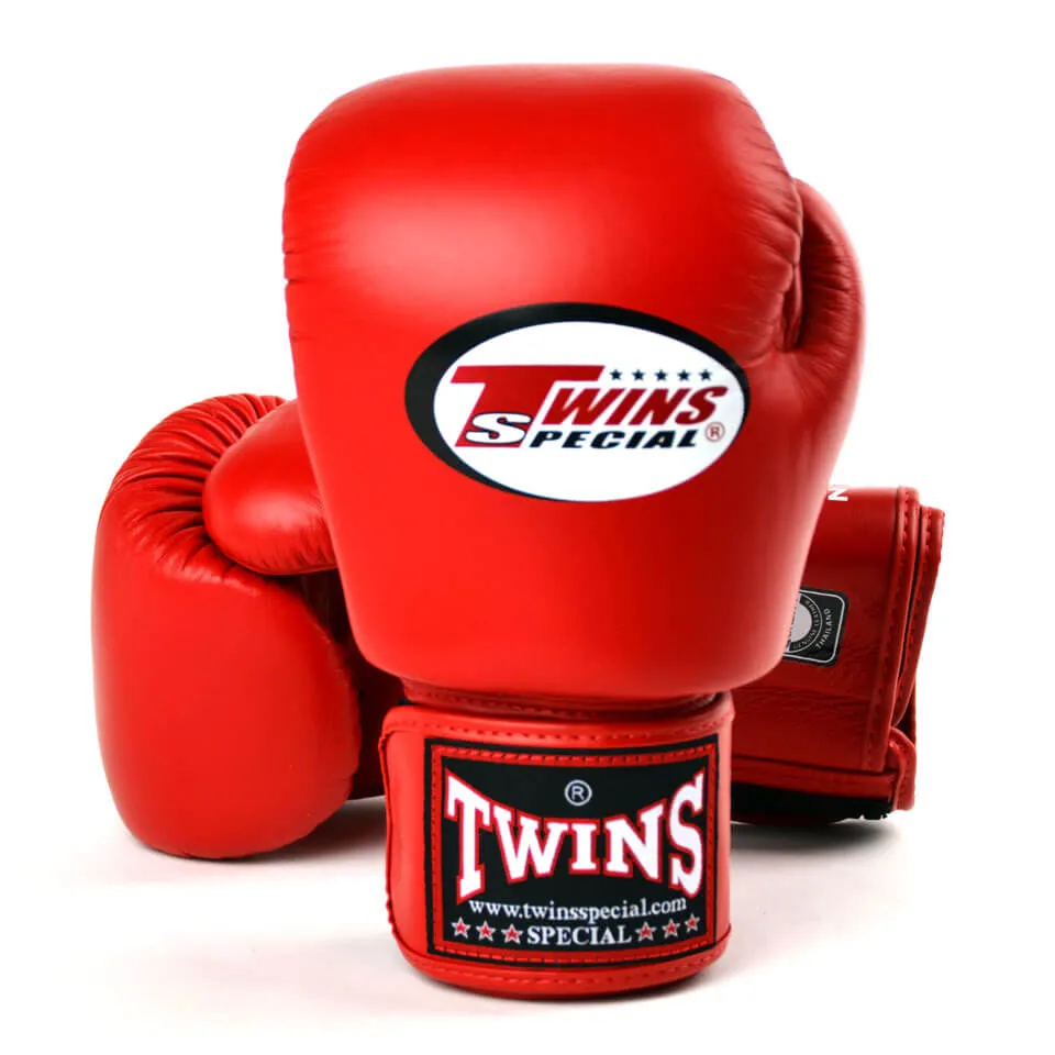 Twins BGVL3 Velcro Boxing Gloves Red