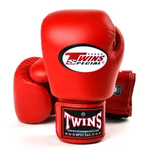 Twins BGVL3 Velcro Boxing Gloves Red